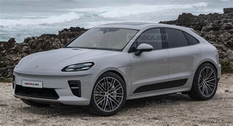 Here’s A Taycan-esque Take On The 2023 Porsche Macan EV | Carscoops