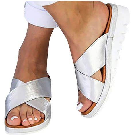 Mychoice - Mchoice Sandals for Women Wide Width,2021 Comfy Platform Sandal Shoes Comfortable ...