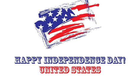 Happy Independence Day United States US Flag White Background HD 4th Of ...