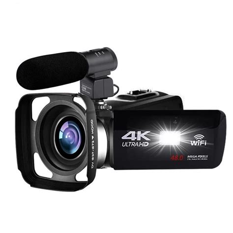 4K Camcorder 48MP Night Vision WiFi Control Digital Camera 3.0 Inch Touch Sn Video Camcorder ...