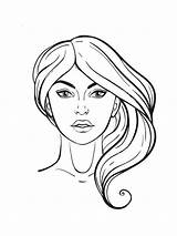 Face Coloring Pages Printable sketch template