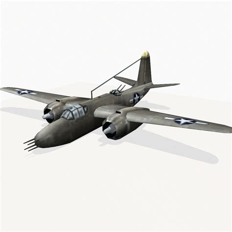 3d max douglas a-20 havoc bomber