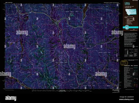 Map of libby montana hi-res stock photography and images - Alamy