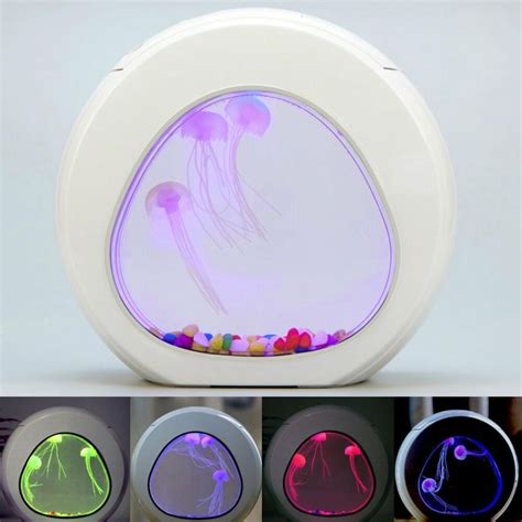 LED 7 Color Light Glowing Jellyfish Aquarium Fish Tank Home Desktop Decor Gift | Jellyfish ...