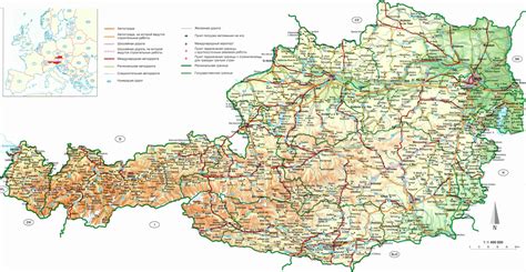 Maps of Austria | Detailed map of Austria in English | Tourist map (map of resorts) of Austria ...