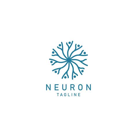 Premium Vector | Neuron logo icon design vector