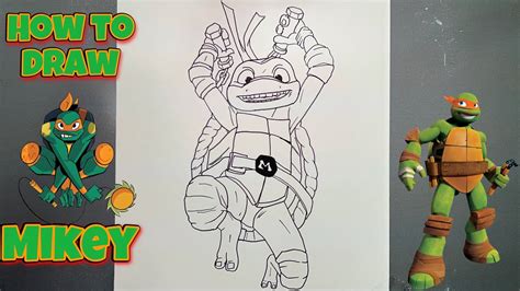 How To Draw Michelangelo Tmnt