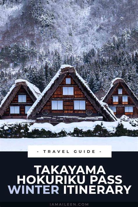 Takayama Hokuriku Pass: 5-Day Winter Itinerary (Chubu)