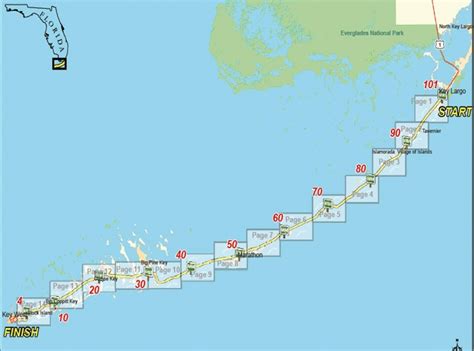 Keys 100 | World's Marathons - Florida Keys Highway Map | Printable Maps