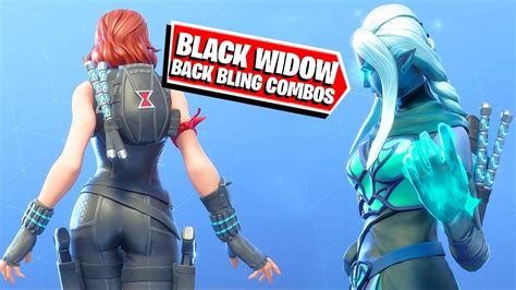 BLACK WIDOW FORTNITE BACK BLING combos with 140+ Skins & Styles # ...