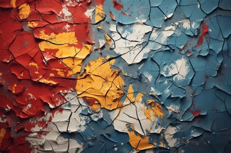 Premium Photo | Old cracked paint on wall. abstract background for ...