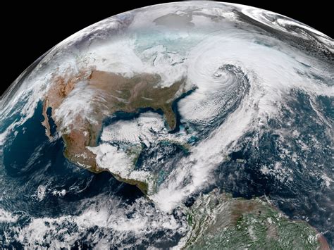 See the 'bomb cyclone' storm hit the northeast US in satellite photos ...