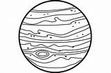 Jupiter For coloring Kids book Outline Solar System Planet sketch template