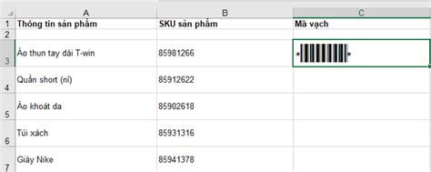 Hướng dẫn tạo mã vạch cơ bản trong Excel | Ha Phan JSC