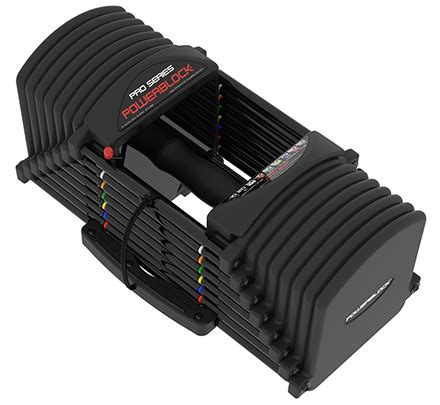 PowerBlock Pro EXP 50 Set (5 - 50 lbs) – Adjustable Dumbbells at Fitness Gallery