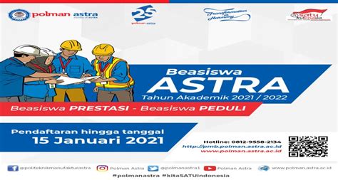 PMB Polman Astra Program Beasiswa Astra TA 2021-2022 telah dibuka !!! | SMK Negeri 1 Kuningan