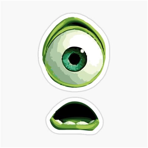 "Mike Wazowski " Sticker for Sale by PiColada | Redbubble