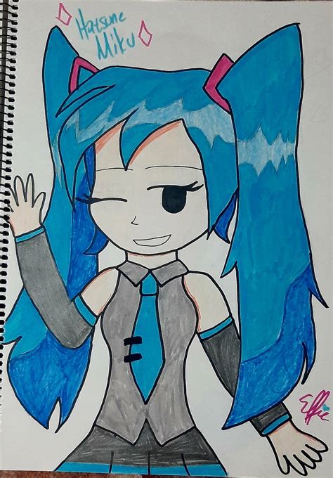 FNF - Hatsune Miku by EffiesArt on DeviantArt