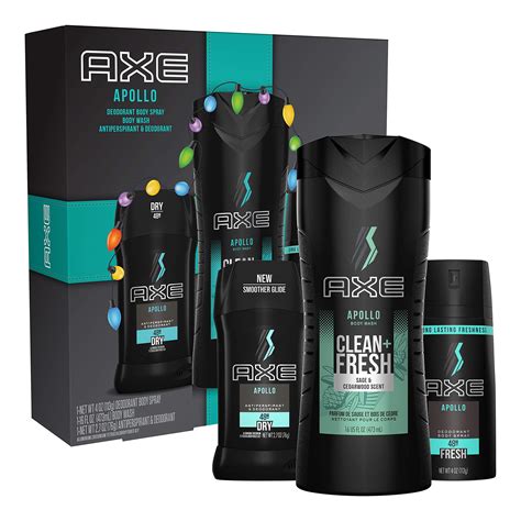 Buy AXEApollo Gift Set With Body Spray, Antiperspirant & Deodorant Stick and Body Wash for ...