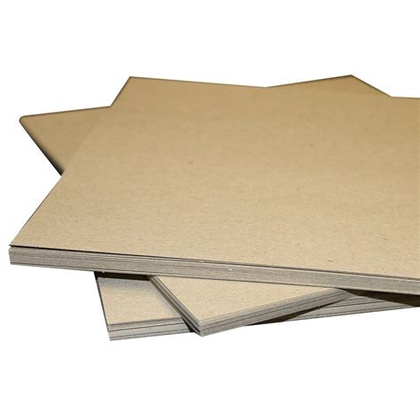 8.5x11 22PT Chipboard 200 Pack | .022 Thickness | Brown Scrapbooking brown kraft sheets | Pad ...