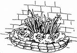 Flowerbed coloring pages To Download And Print For Free sketch template