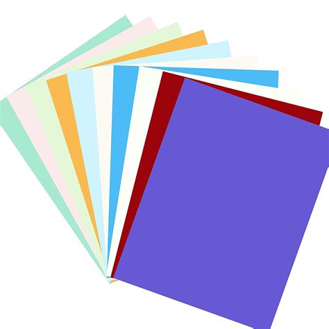 DIY Paper Cardstock,50 Sheets 10 Vivid Color Cardstock A4 Size 230gms ...