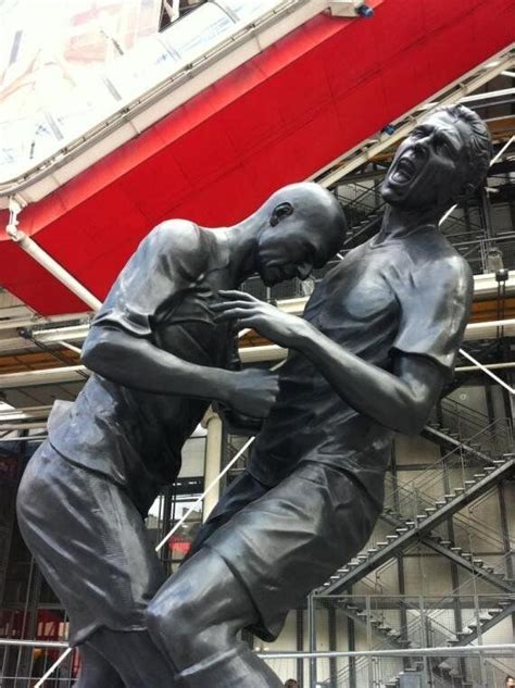 Zinedine Zidane's Headbutt On Marco Materazzi Immortalised With Statue At Pompidou Centre ...