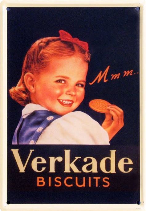 verkade | Vintage reclameborden, Vintage reclame, Reclameposter