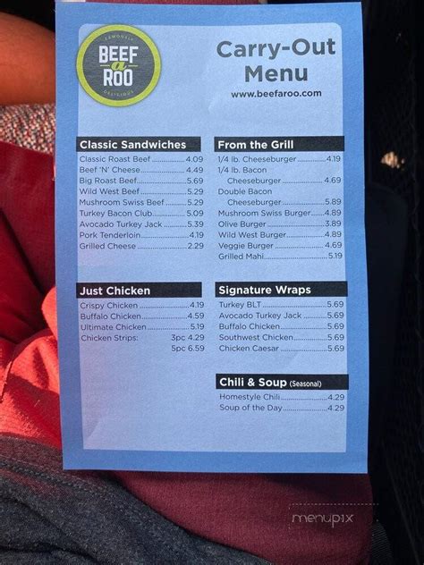 Menu of Beef-A-Roo in West Dundee, IL 60118