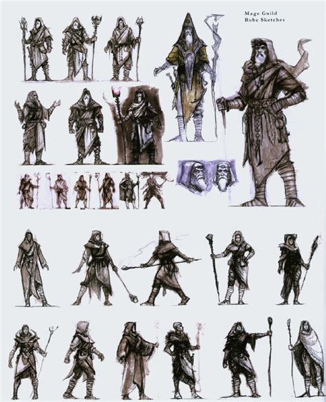 Skyrim Mage guild, From Artbook | Skyrim art, Character design, Book art