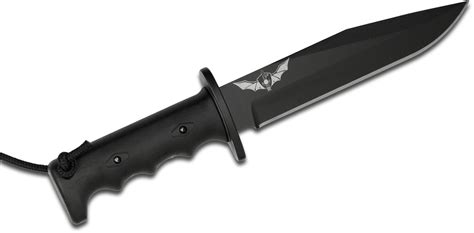 Dustar Model 1 Arad Shayetet 13 Logo Combat Knife 7" Black D2 Plain Blade, FRN Handles ...