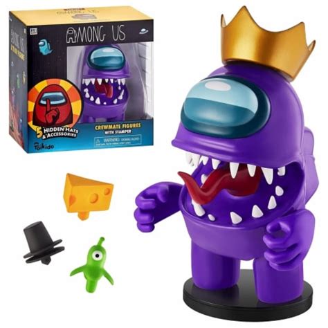 Among Us Stamper Purple Impostor Crown Hat 7 Video Game Character Figure PMI International, 1 ...