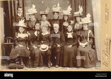 Edwardian cabinet photograph Stock Photo - Alamy