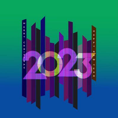 Set of logo design 2023 happy new year. vector illustration 2023 posters for the wall • posters ...