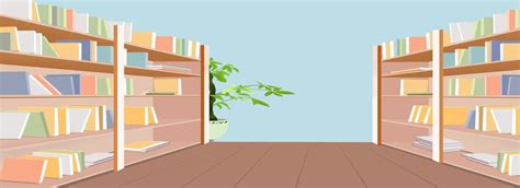 Library Cartoon Banner Illustration | Learning graphic design, Spring background images, Graphic ...