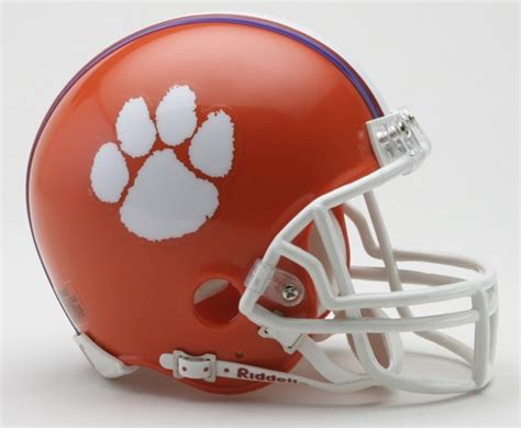 Clemson Tigers NCAA Riddell Replica Mini Football Helmet - OnlineSports.com