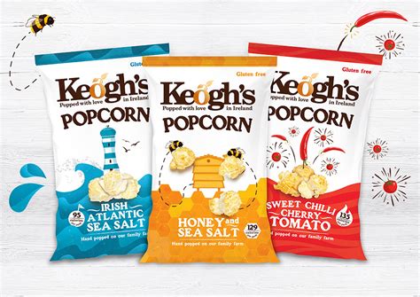 Keoghs Popcorn Packaging on Behance