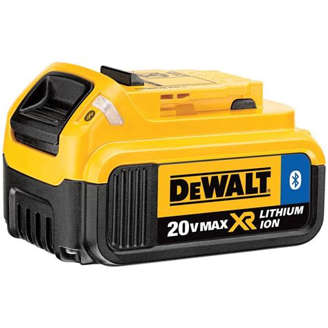 DEWALT 20-Volt MAX XR Lithium-Ion Premium Battery Pack 4.0Ah with Bluetooth Connectivity ...