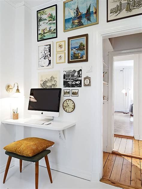 Small Space Solutions: The Wall Mounted Desk | Apartment Therapy