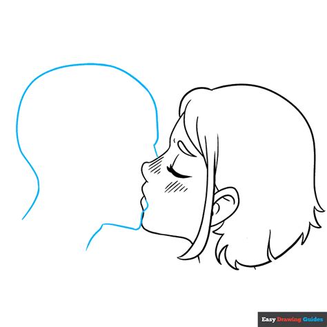 How to Draw People Kissing - An Anime Kiss Drawing - Easy Step by Step ...