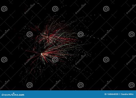 Fireworks in the Netherlands, the Hague 2020. Happy New Year Stock Photo - Image of curve ...