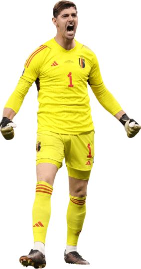 Thibaut Courtois Belgium football render - FootyRenders