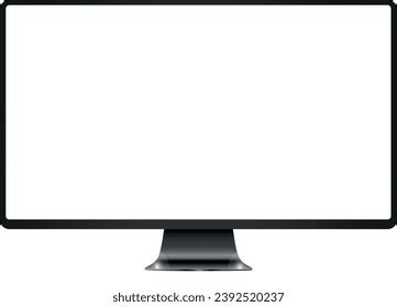 Computer Screen Vector Illustration Monitor Stock Stock Vector (Royalty ...