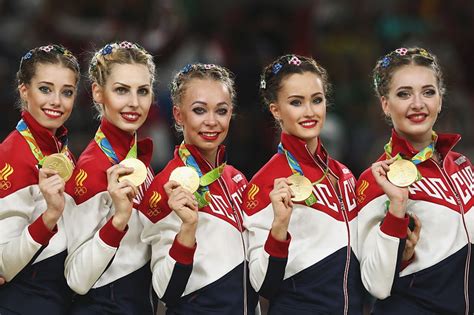 Rio 2016: Russia Win Fifth group All-Around Gold in Rhythmic Gymnastics