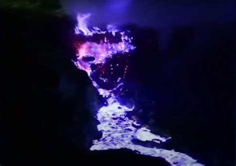 Meet Indonesia's fascinating volcano that spews blue 'lava'!