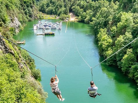 Zip wire Cornwall Hoverworld hover craft Cornwall Adrenalin Quarry Liskeard @ Chycor Cornwall