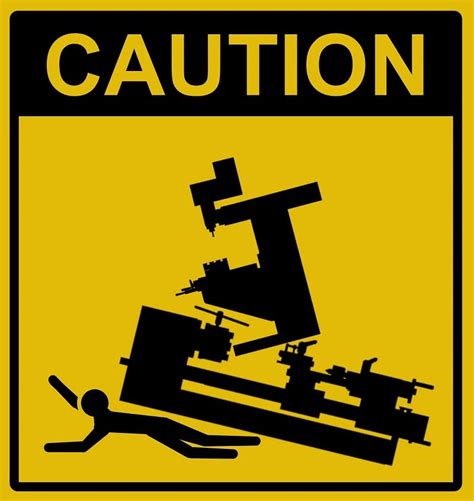 Lathe Machine Safety Poster