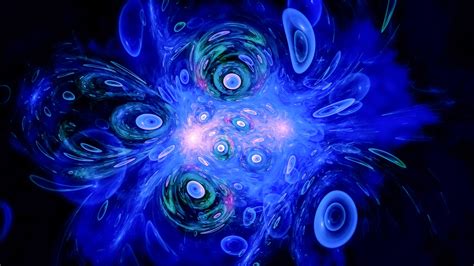 Blue Fractal Digital Art 4K HD Abstract Wallpapers | HD Wallpapers | ID #54213