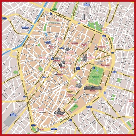 Brussels city centre map pdf - Tourist map of Brussels city centre ...