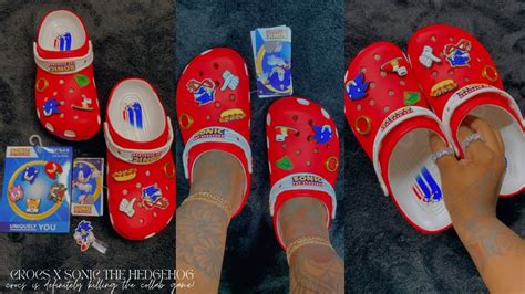 CROCS x SONIC THE HEDGEHOG COLLAB UNBOXING REVIEW & TRY ON | FT. JIBBITZ PACK | LIMITED EDITION ...